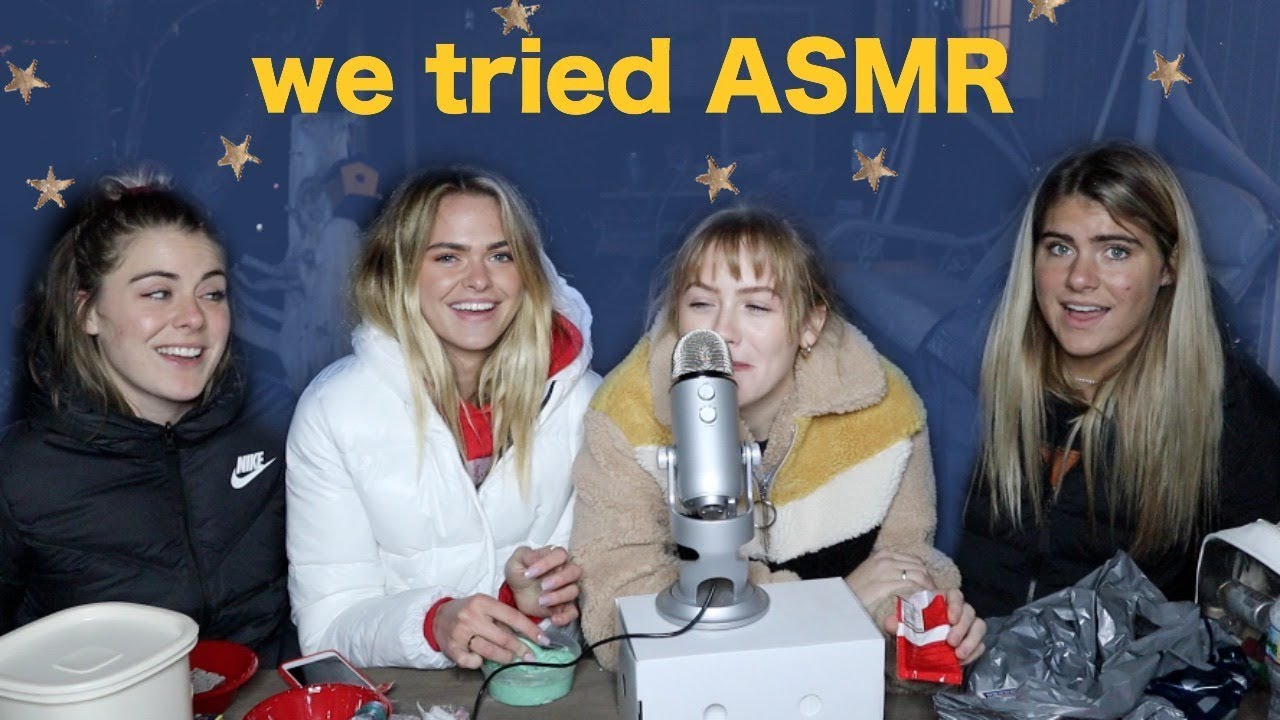 trying ASMR with my sisters