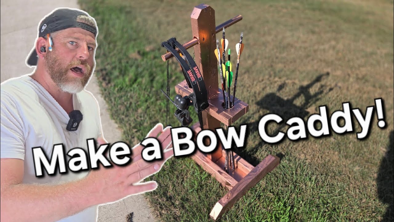 Perfect Bow Caddy using scrap wood!