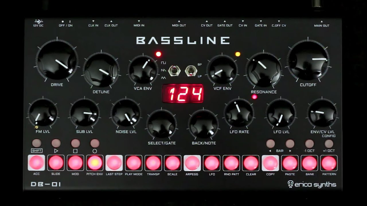 Erica Synths Bassline DB-01 Intro