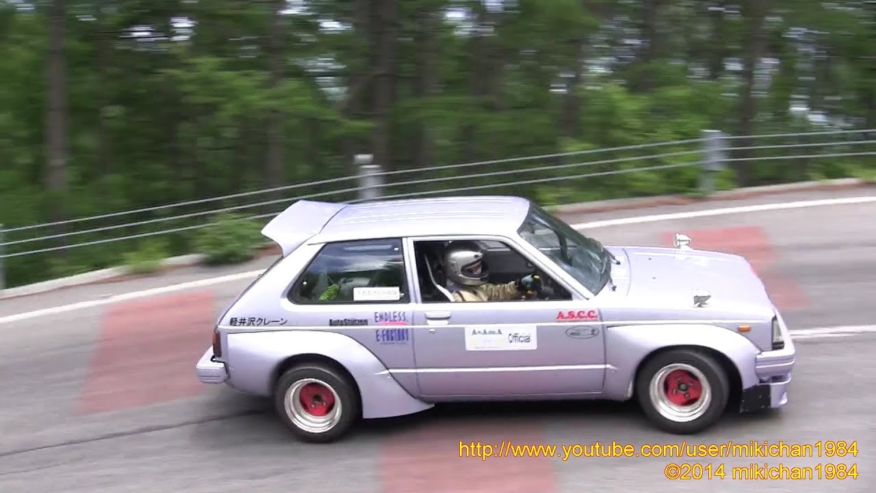 浅間ヒルクライム2014 - 実況MC大興奮！！TS仕様トヨタスターレットKP61