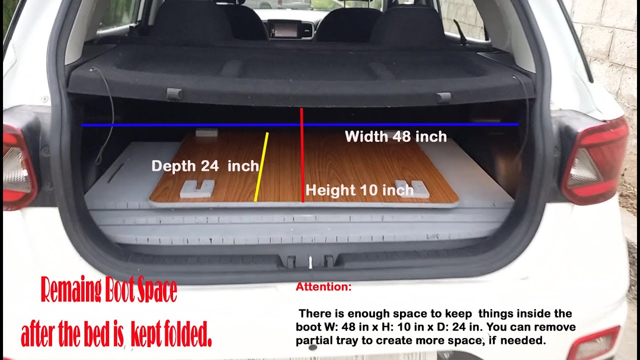 Hyundai VENUE camper conversion without removing anything inside the car. PART 2