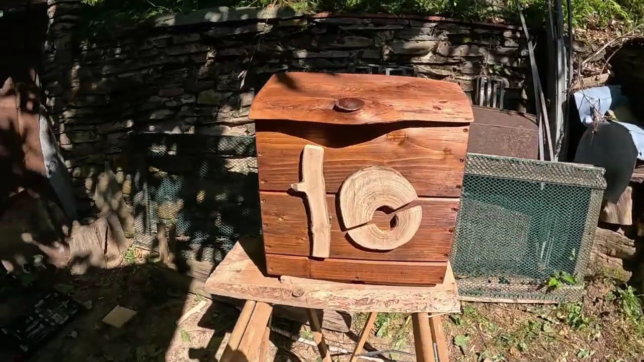 @8 - Making post box, repairing old wooden stairs, carving serpent & sewing garden shield/canopy