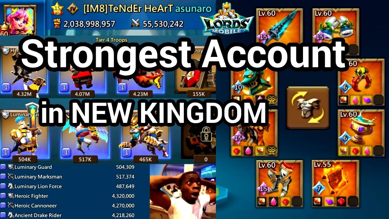 Lords Mobile — лучший обзор аккаунта в New Kingdom — GameF1rst #lordsmobile