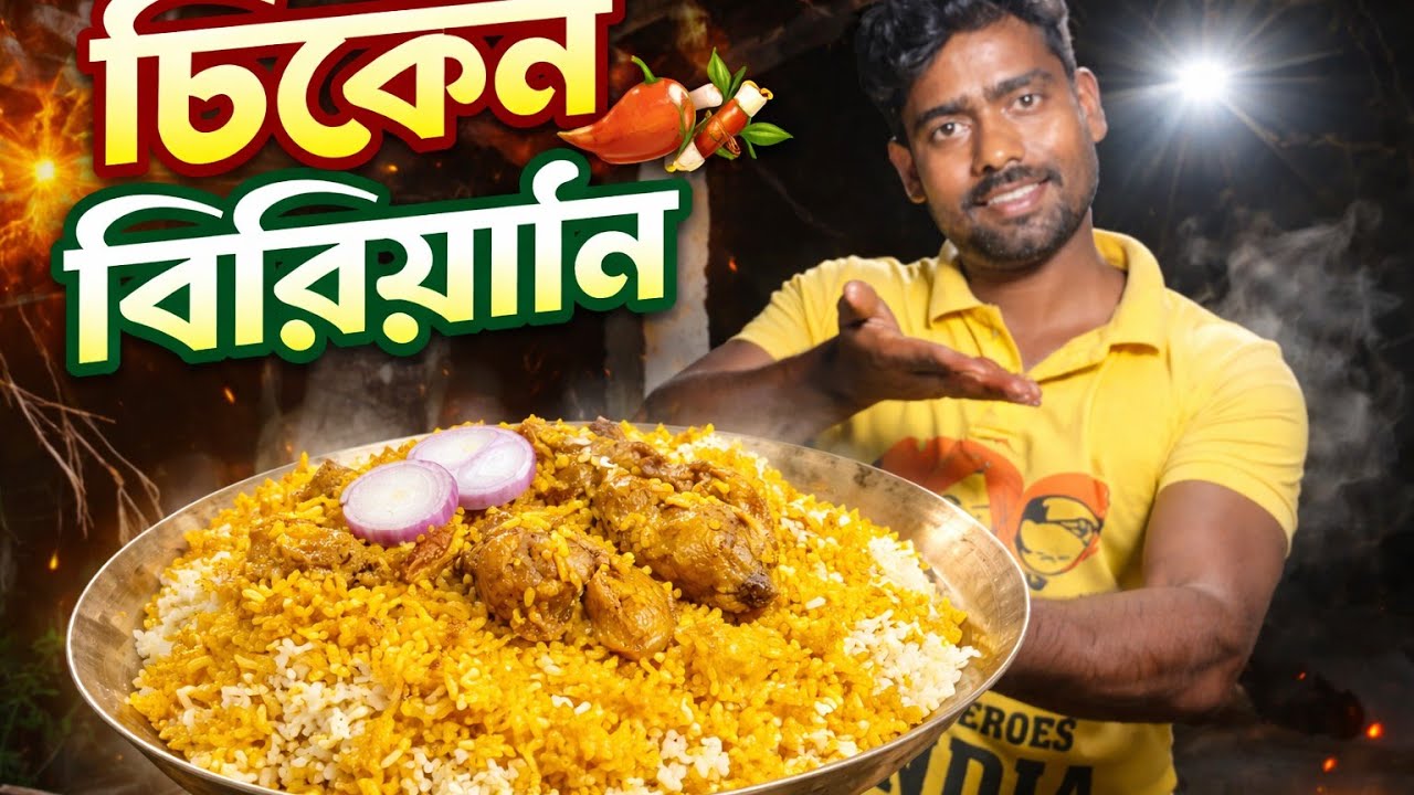Desi Chicken Biryani Recipe 🔥 | Sundarban Village Cooking | Purna Radha