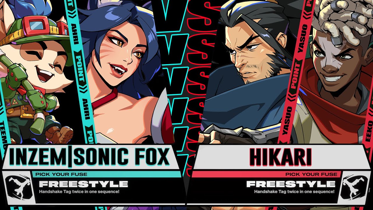 Inzem (Teemo) SonicFox (Ahri) vs Hikari (Yasuo / Ekko) - 2XKO