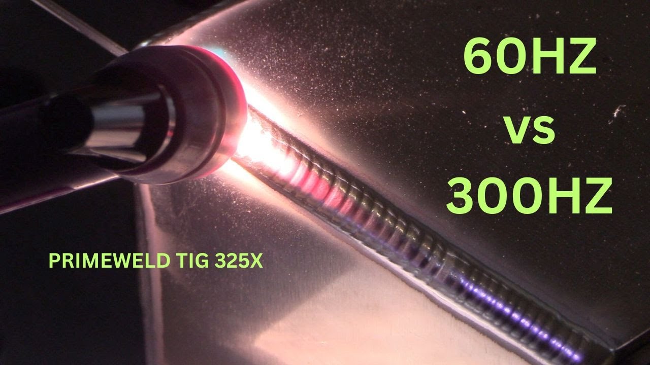 PrimeWeld TIG325X Сравнение настроек частоты переменного тока