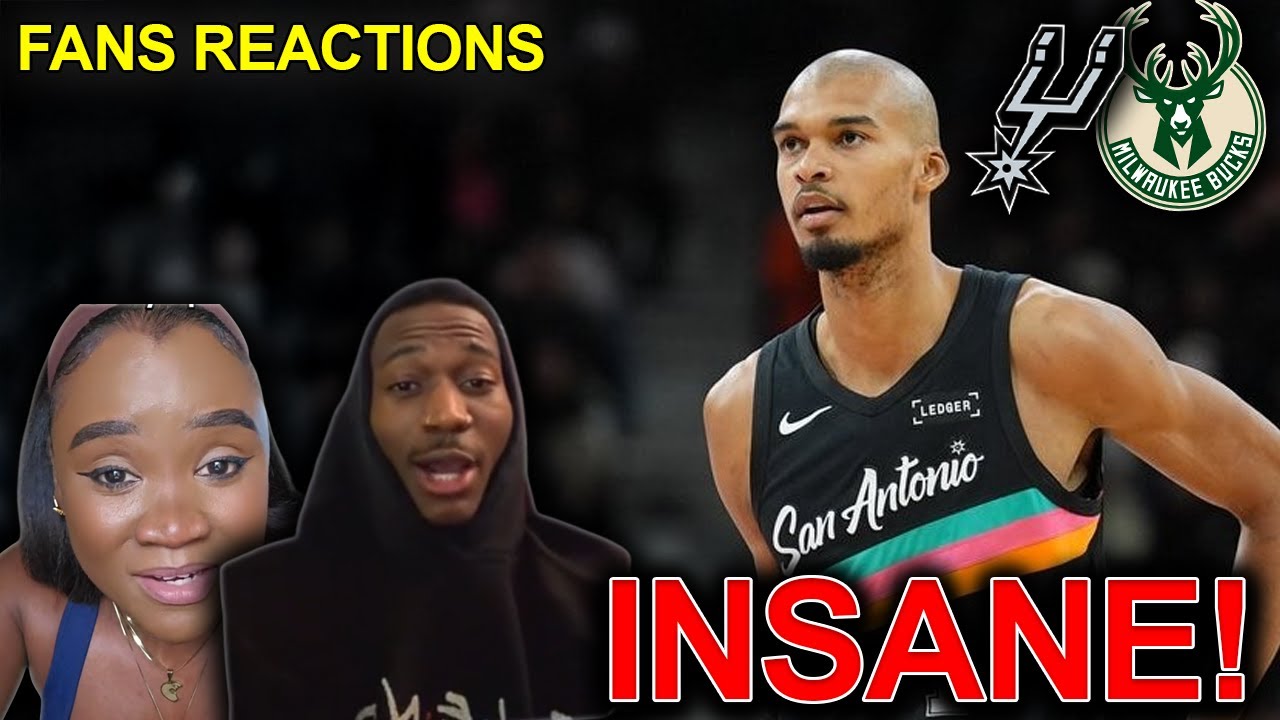 NBA fans reaction to the Spurs BLOWOUT win vs the Bucks 😱