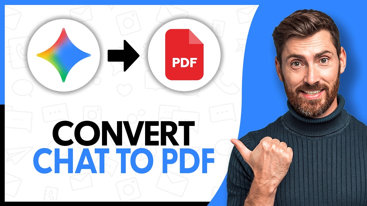 How to Convert Gemini Chats to PDF - Step By Step