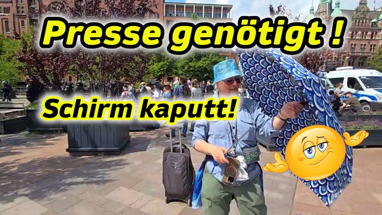 😱Presse gen&ouml;tigt - Schirm kaputt 🤷&zwj;♀️ Pech gehabt