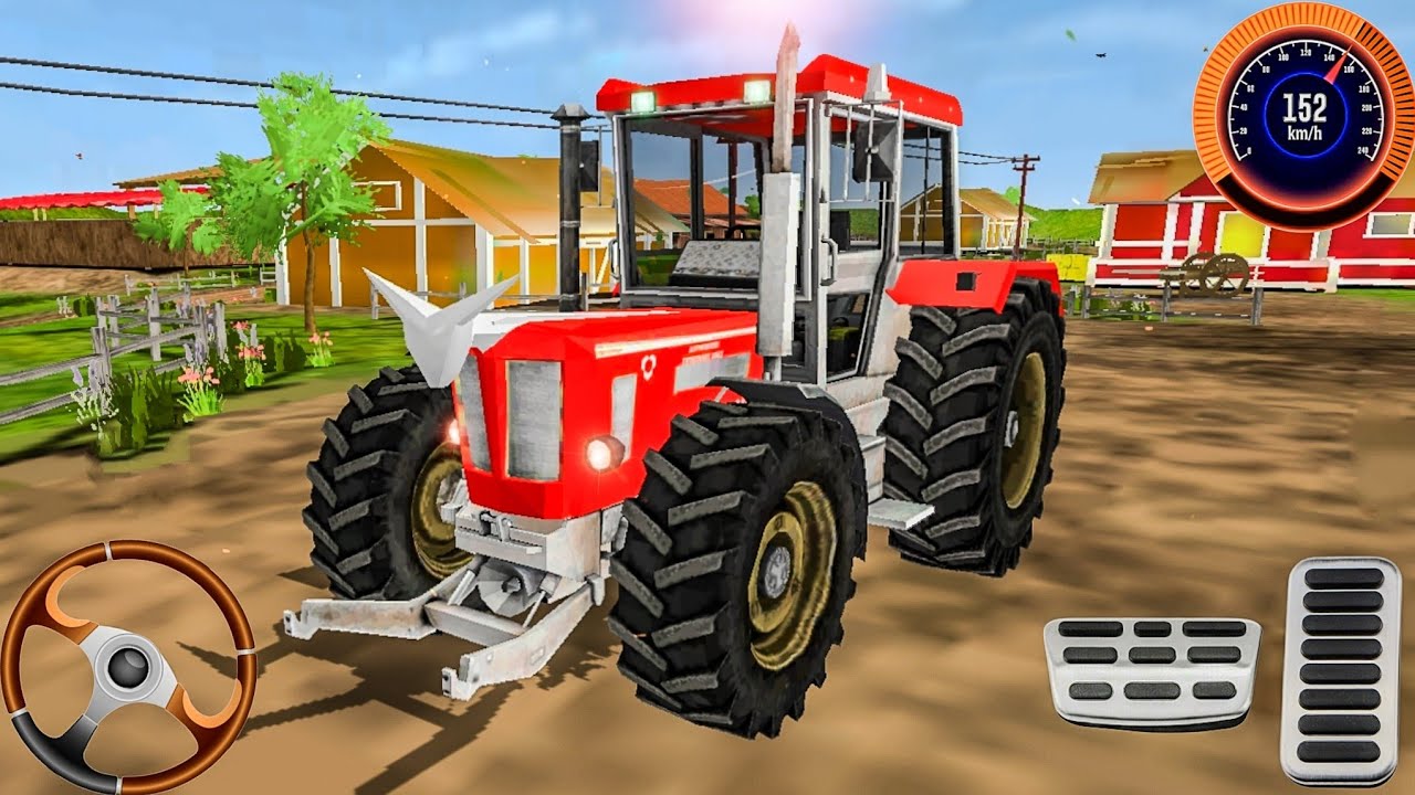 Tractor Wala Game Tractor 3D|| Tractor Cutting Crops! Android Gameplay #4#tractorvideo
