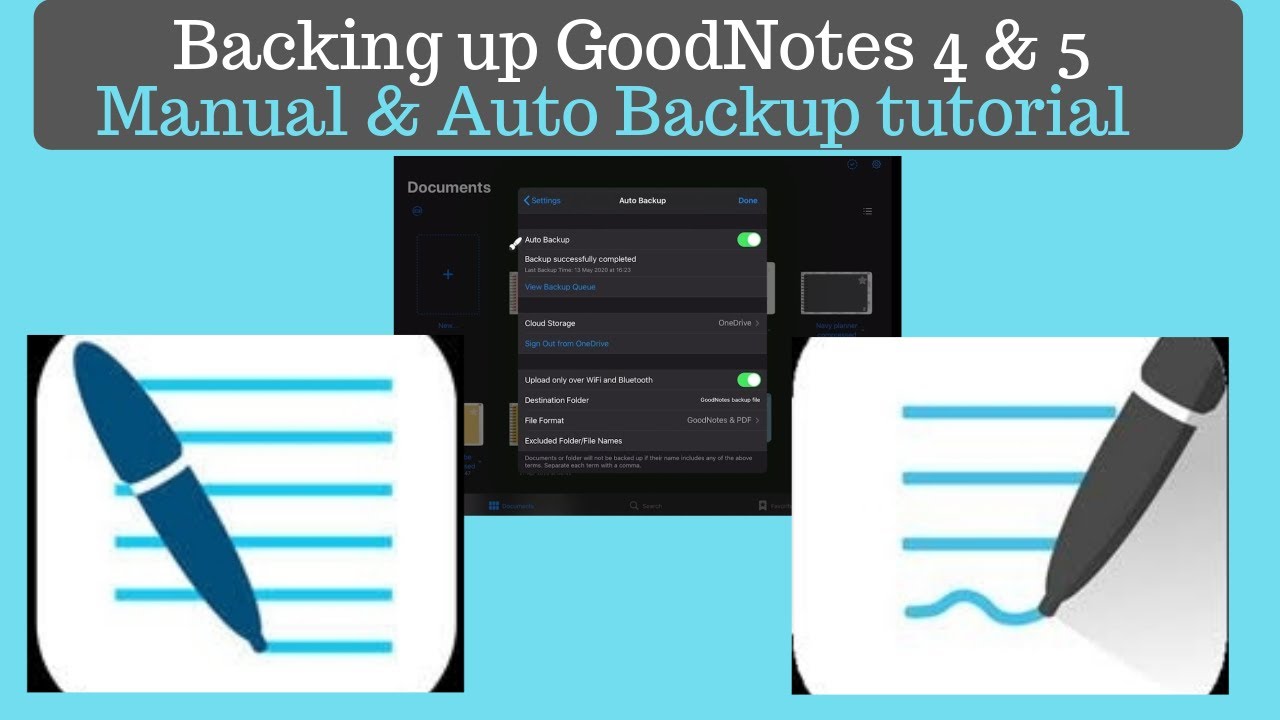 Goodnotes 4 & 5 Backup tutorial