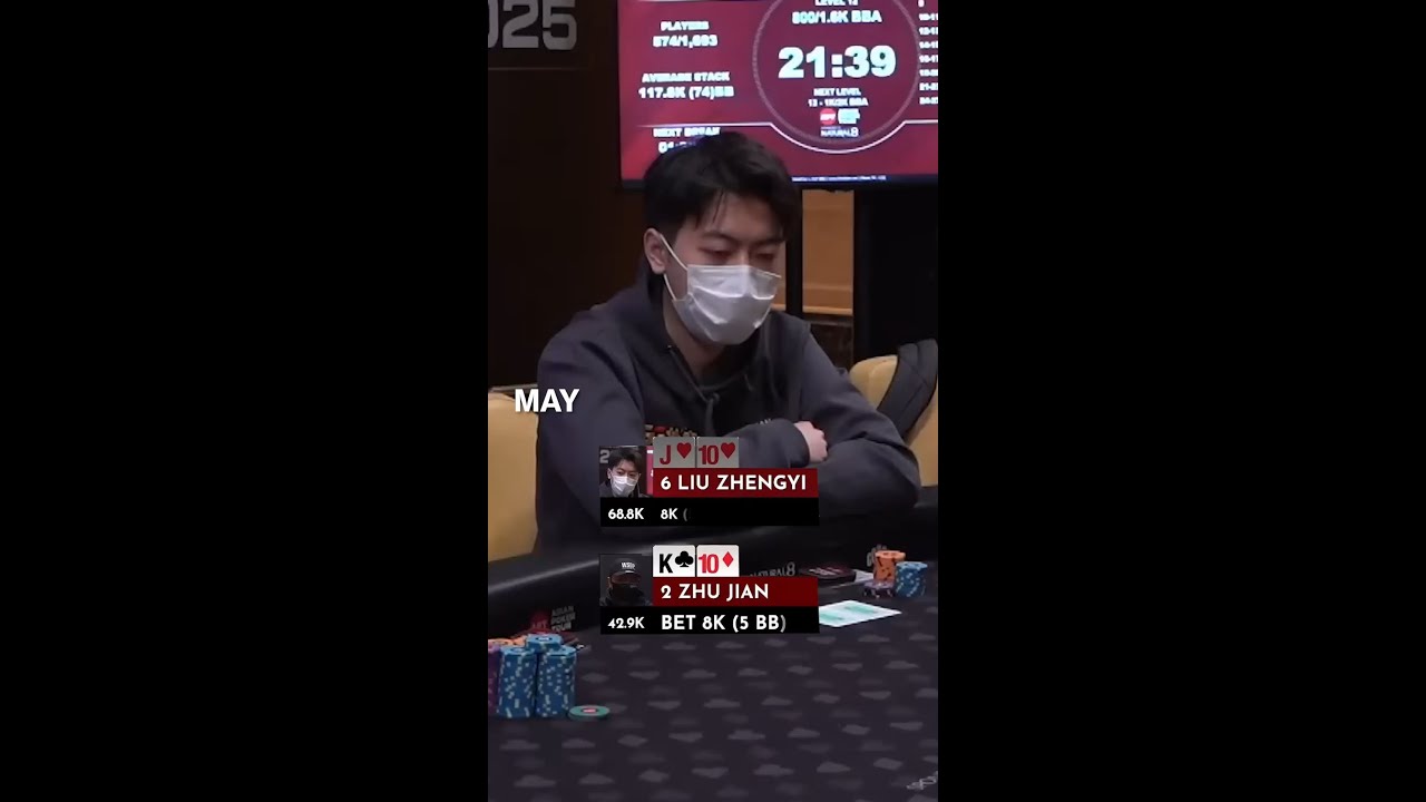 Would the Check-Raise pay off?  #Poker #Pokertournament