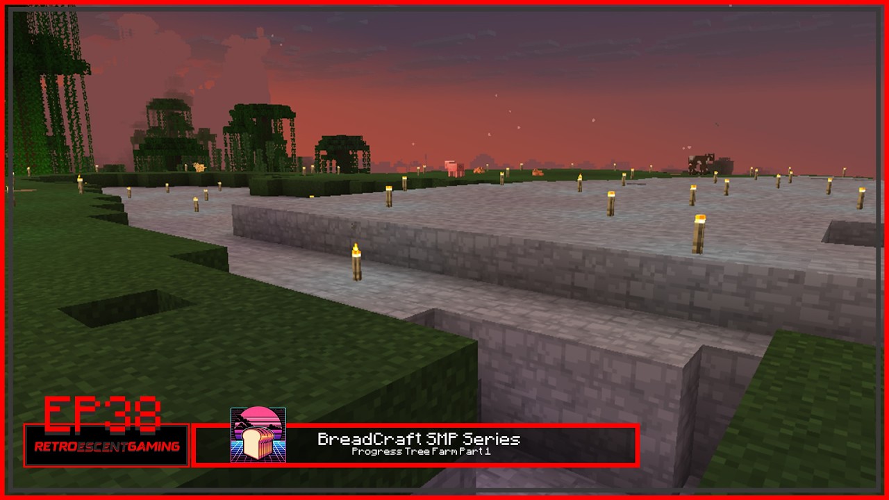 BreadCraft SMP Series EP38 - Progress Tree Farm Part 1