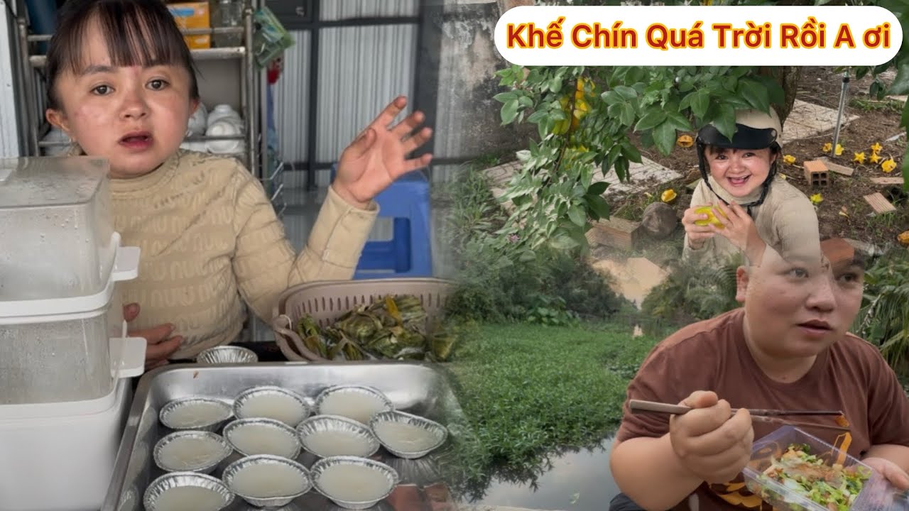 Nàng Út Ống Tre cùng A Mập Làm Bánh Bèo Đãi Gia Đình và Cái Kết Bất Ngờ