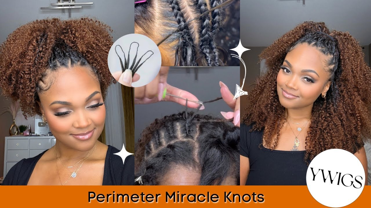 Miracle Knots ✨ Perimeter Crochet Tutorial FT. Ywigs Kinky Curly Feather Crochet | VandyVanity