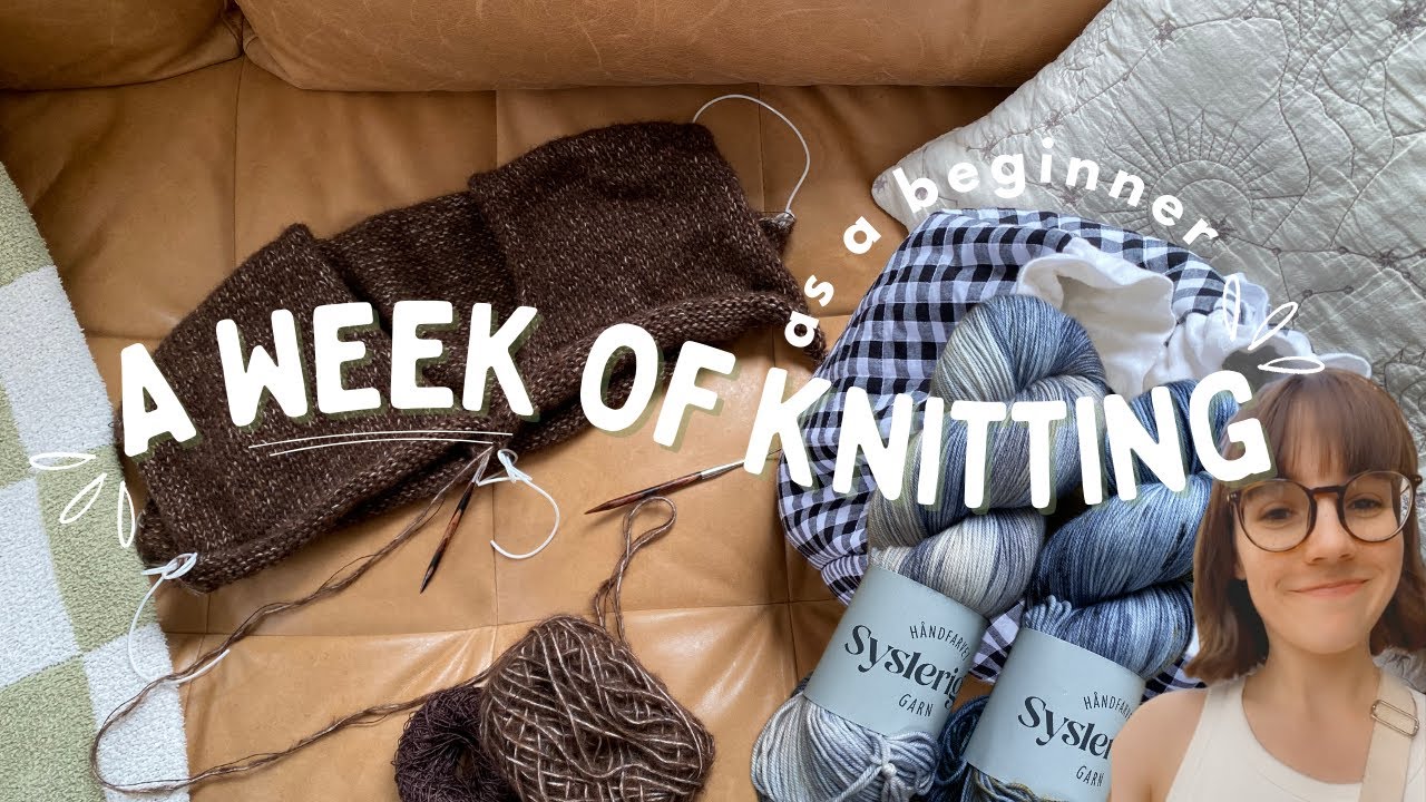 cosy knitting vlog: finishing my marseille sweater, winding up skeins & sock knitting // vlog 01