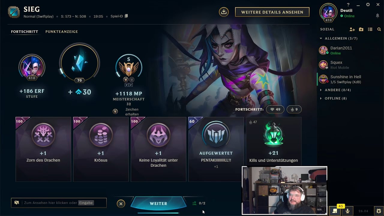 League of Legends | SWIFTPLAY | Jinx | S | w/friends | 19.02.2026 | 4