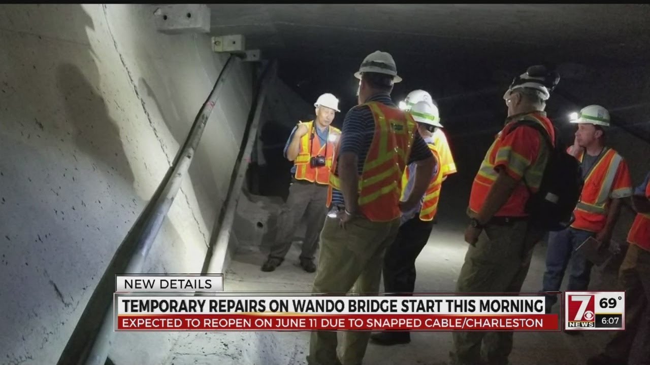 Temporary repairs start on Wando Bridge