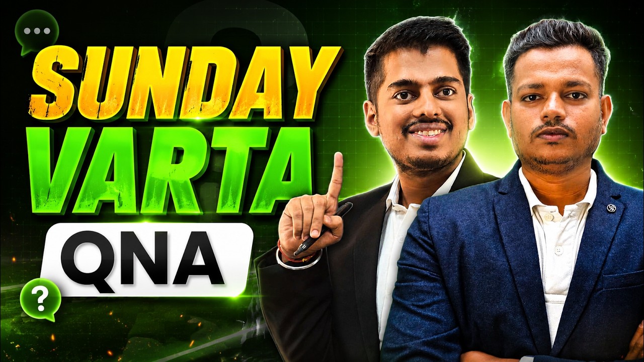 Sunday Varta Ep. 1 🔴 Ask Me Anything | HSC Board & MHT CET 2027