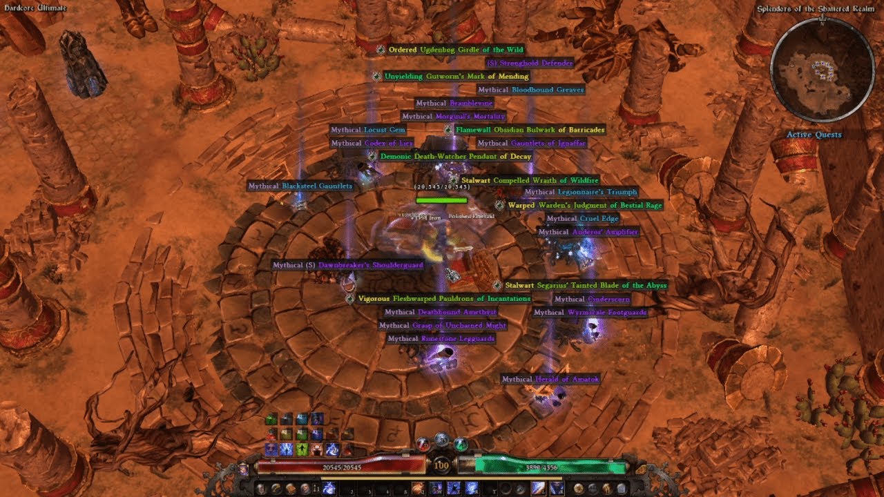 HARDCORE Ultimate SR 65-66 VS Acid Shadow Strike Trickster (Grim Dawn)