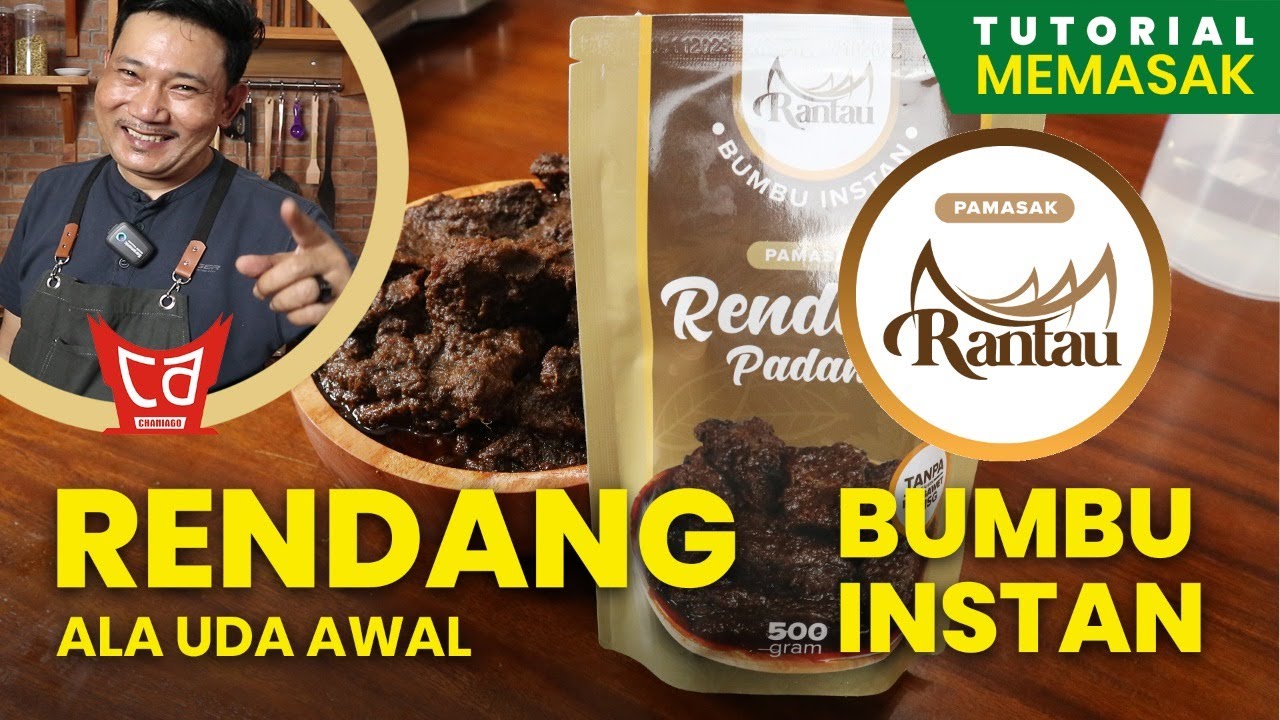 Resep Rendang pakai BUMBU INSTAN RANTAU - UDA AWAL