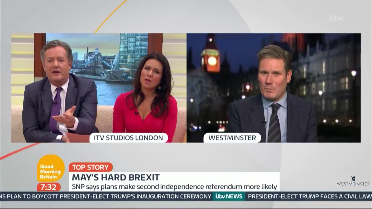 Piers Morgan Challenges Shadow Brexit Secretary, Keir Starmer MP.