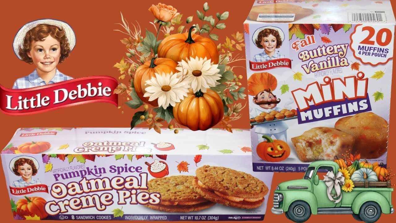 Little Debbie Pumpkin Spice Oatmeal Crème Pies & Fall Buttery Vanilla Mini Muffins Review