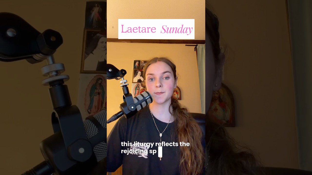 Laetare Sunday †˚⋆₊​ೃ࿔ 🌹 #catholic #laetare #mass #lent #viral