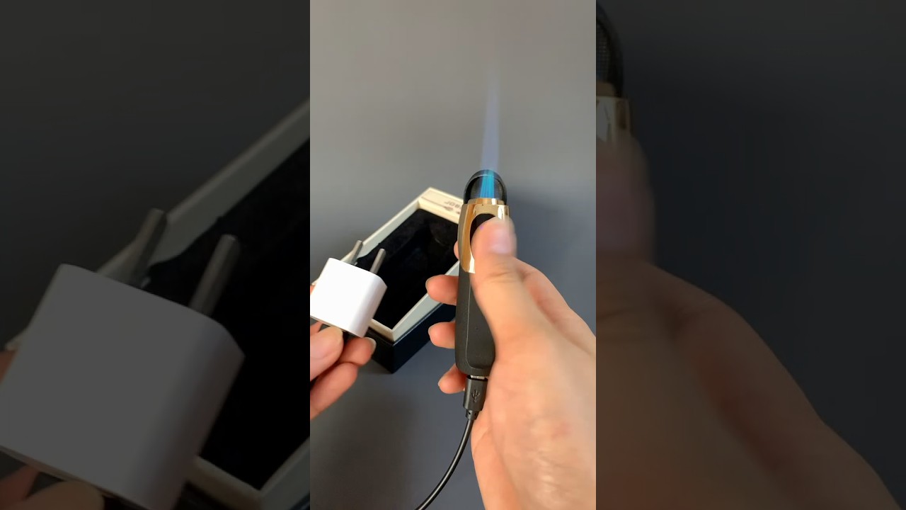 USB Rechargeable Flame Lighter with Power Display | 