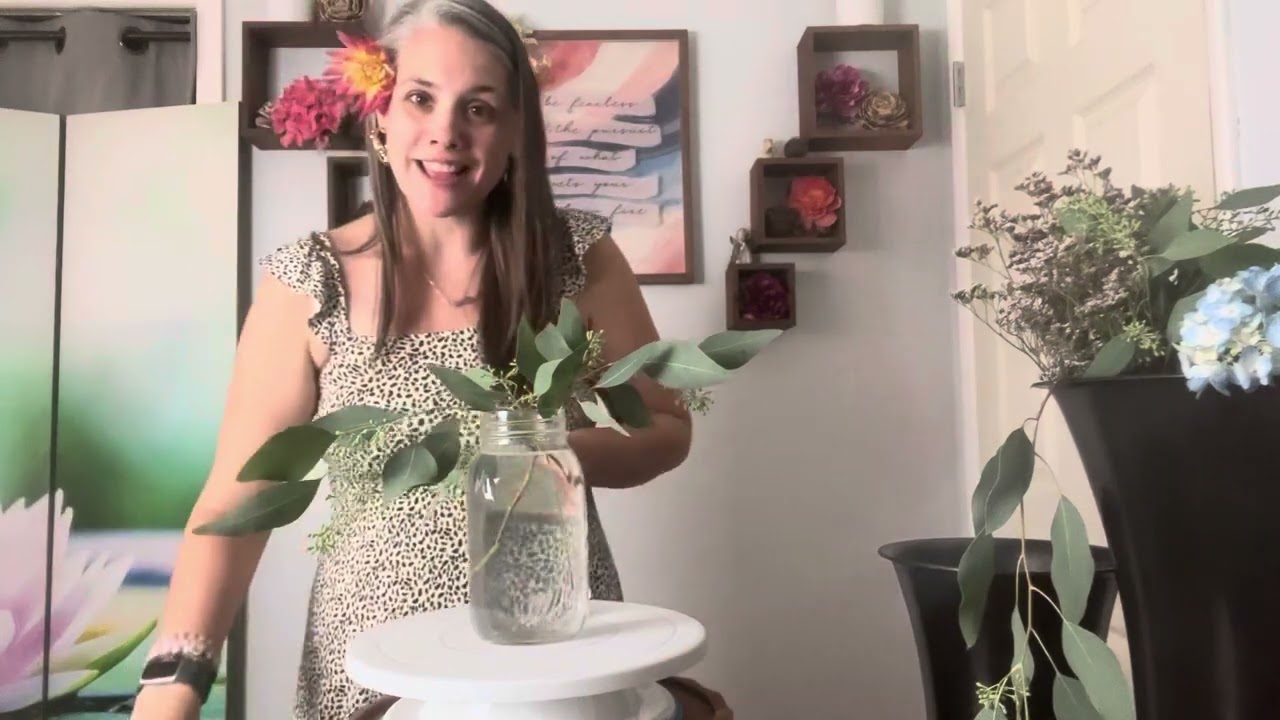 DIY simple Mason Jar floral arrangement (with a story)