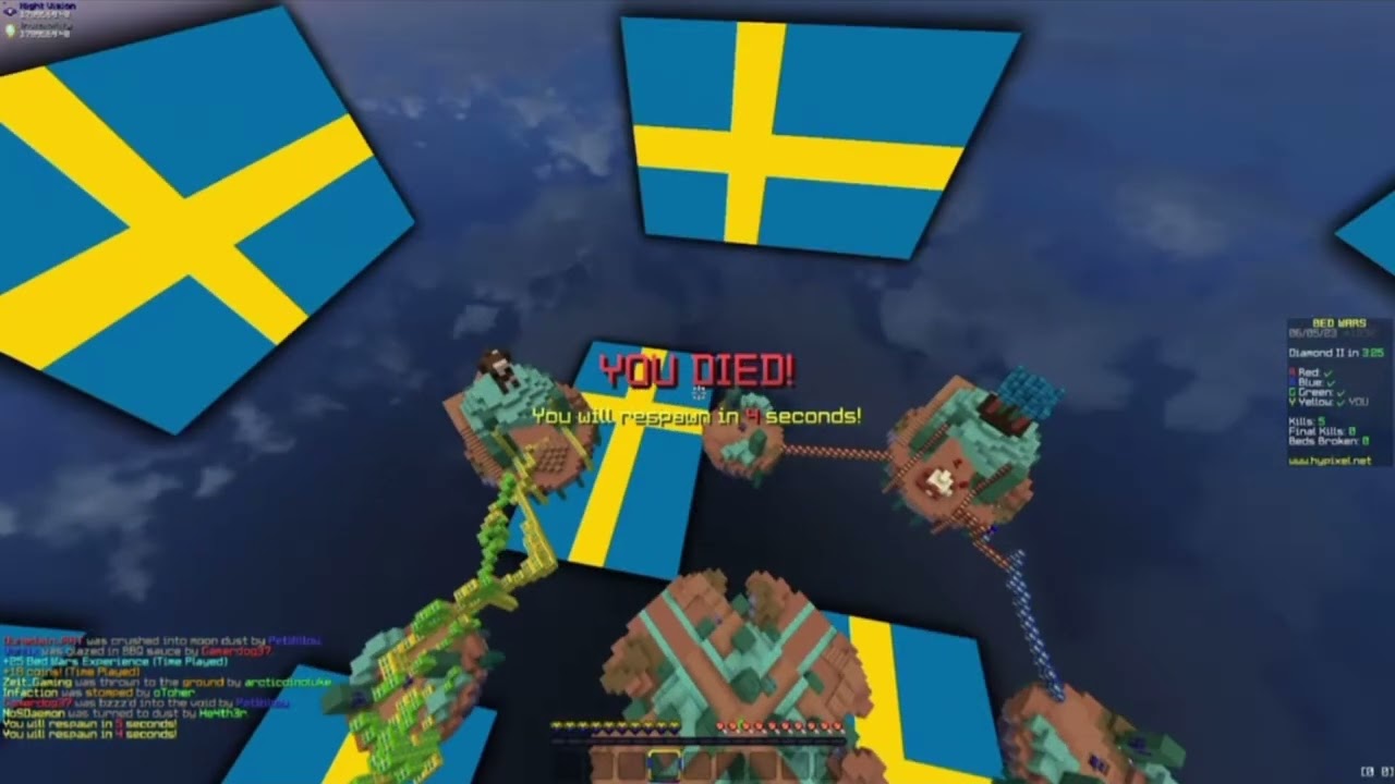 NoSDaemon shouts at his bedwars teammate in Swedish and then moans