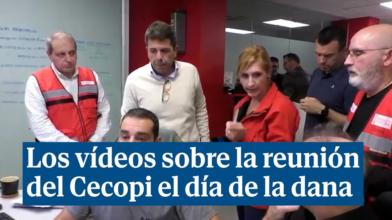 Los v&iacute;deos de la Generalitat Valenciana sobre la reuni&oacute;n del Cecopi el d&iacute;a de la dana