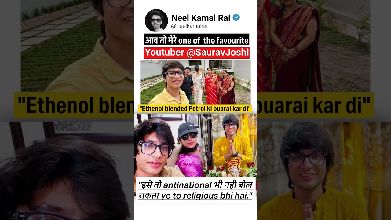 The Ethanol Controversial Fire Get's New Oil After Famous Vlogger Saurav joshi