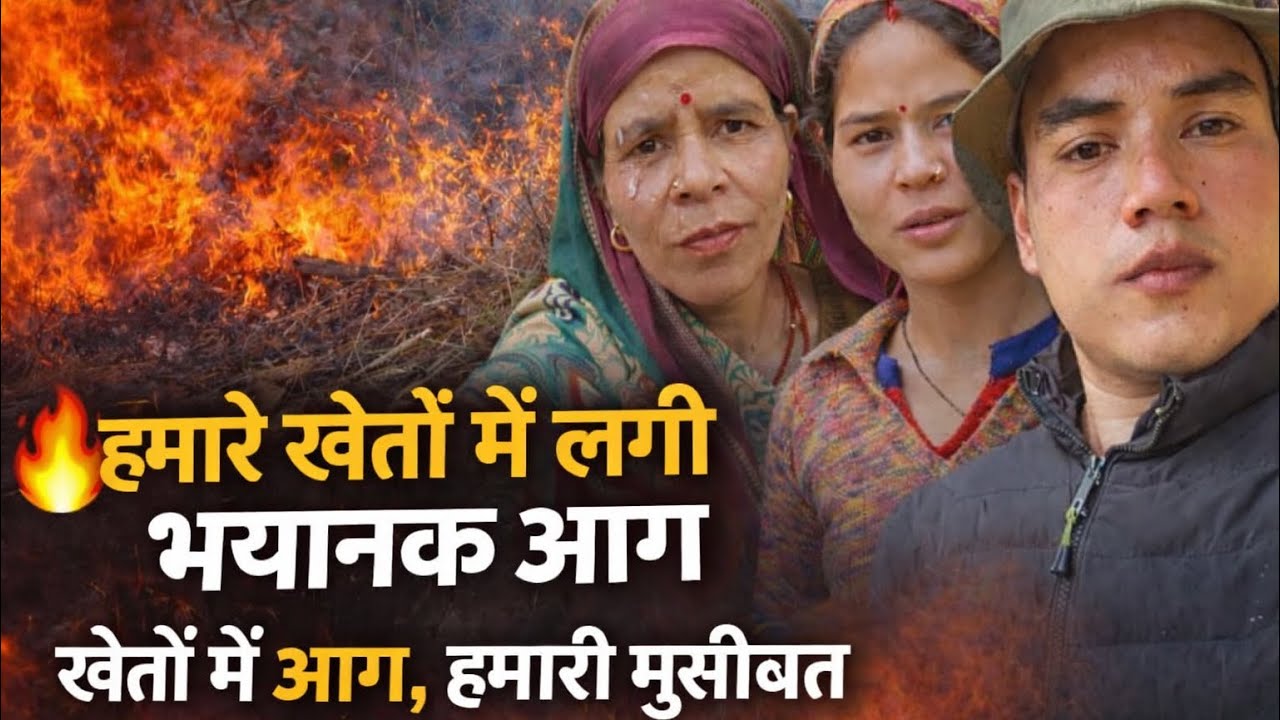 देखते ही देखते सब जल गया 😭 हमारे खेतों में लगी भयानक आग 🔥🔥