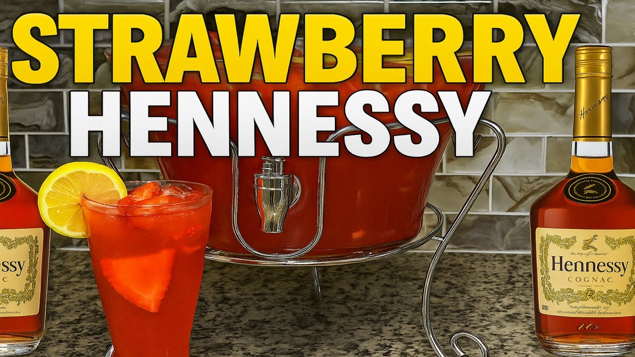Strawberry Hennessy Hunch Punch (Hennything Can Happen 😏)