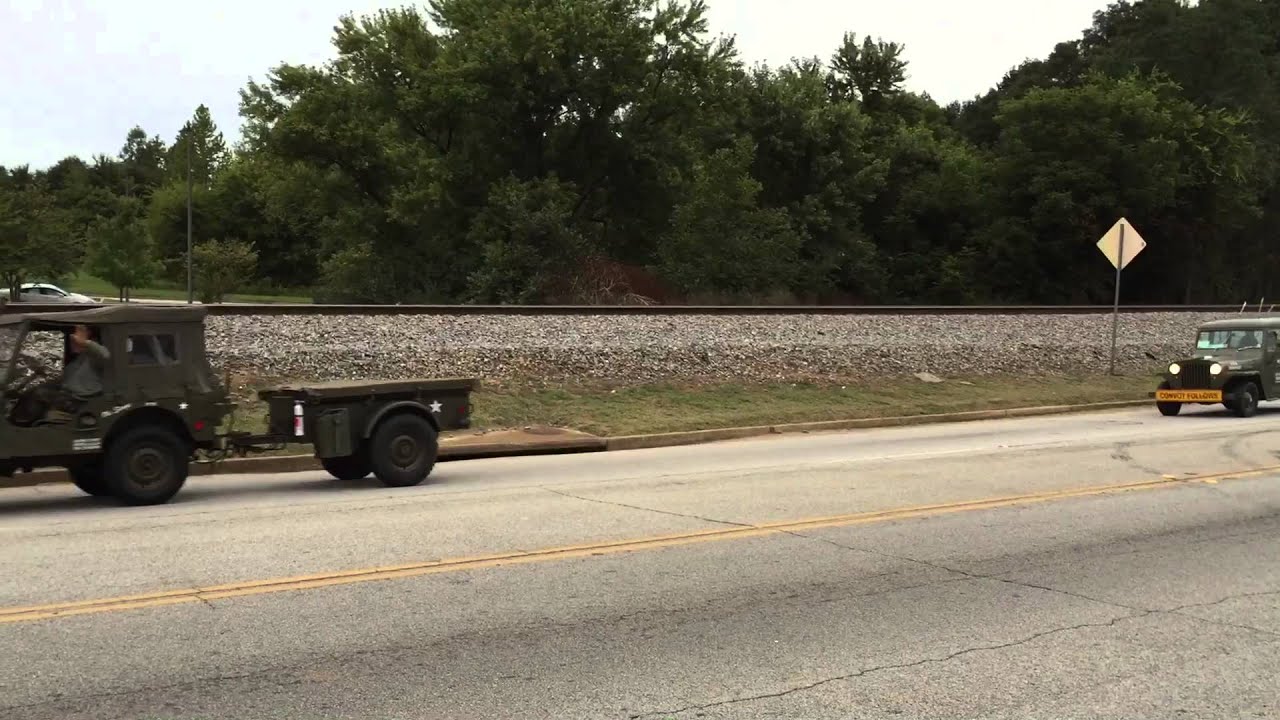 Vintage military vehicle  transcontinental convoy Villa Rica Georgia 2015  MVPA