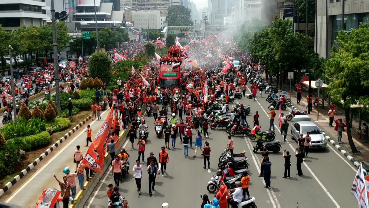 Konvoi Persija Juara liga indonesia 2018