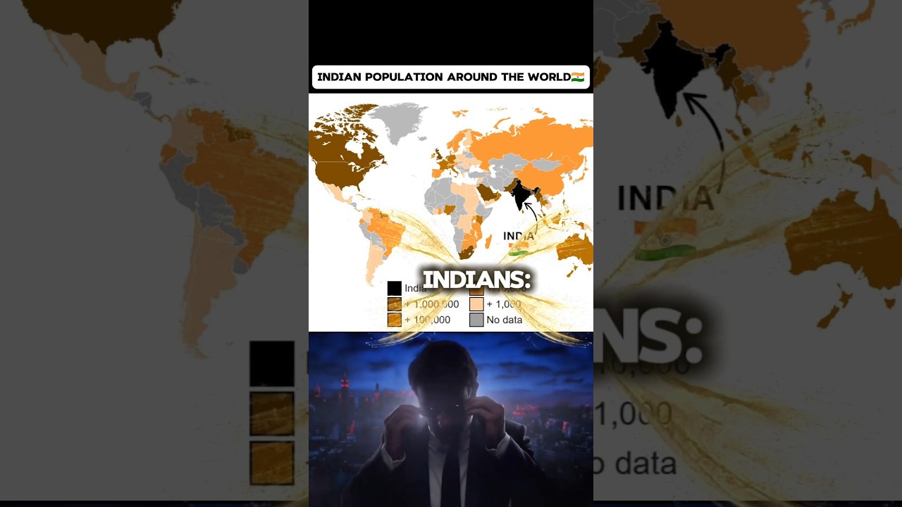 Where Do Indians Actually Live? 🤯🇮🇳 (Shocking Indian Population Map!) #shorts #geography #countries