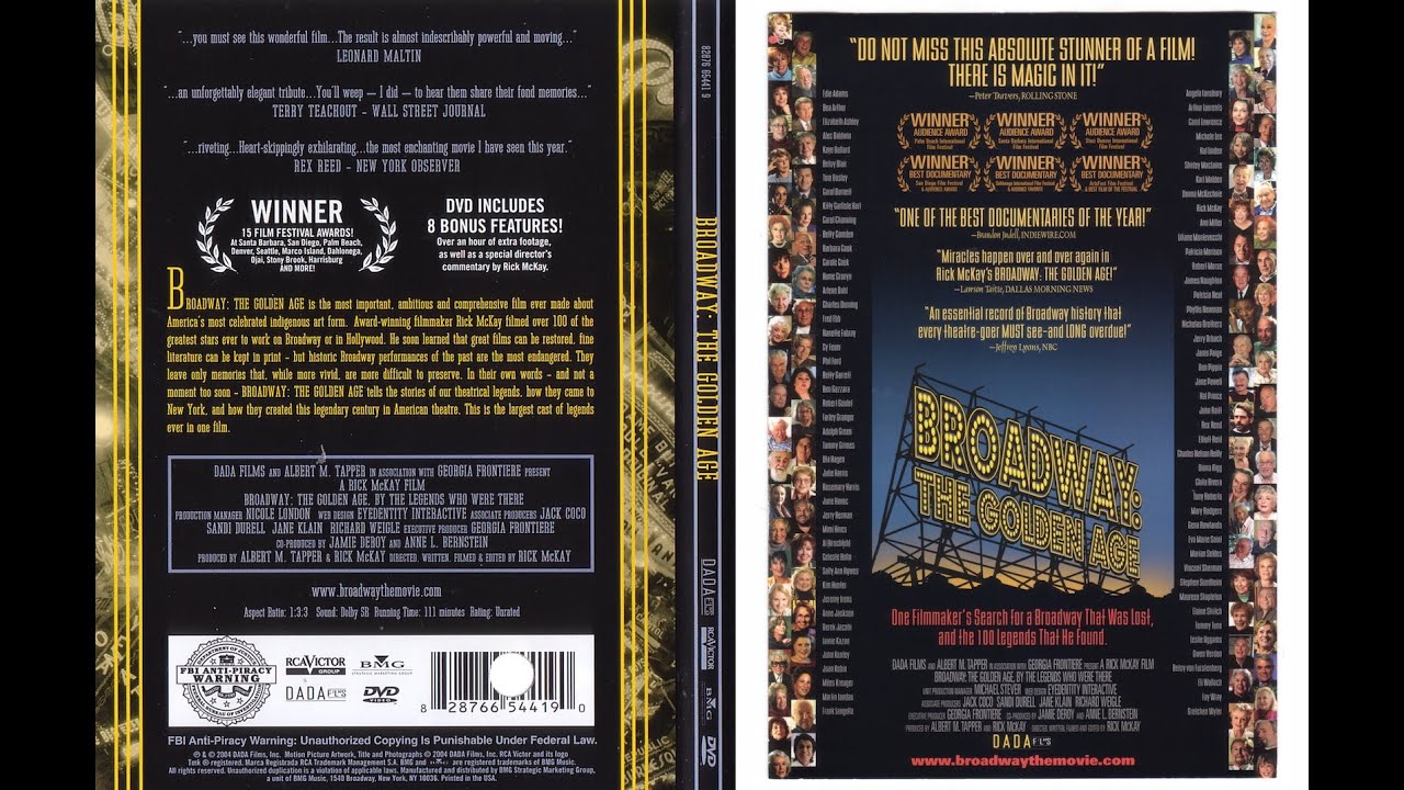 Broadway The Golden Age By The Legends Who Were There 2003 #broadway #cabaret #acting