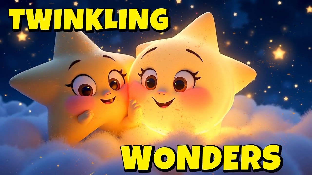 Twinkling Wonders Song 🎵 🌟| A Bedtime Song for Kids about Stars ✨| A Star Lullaby for Children 😴 💫