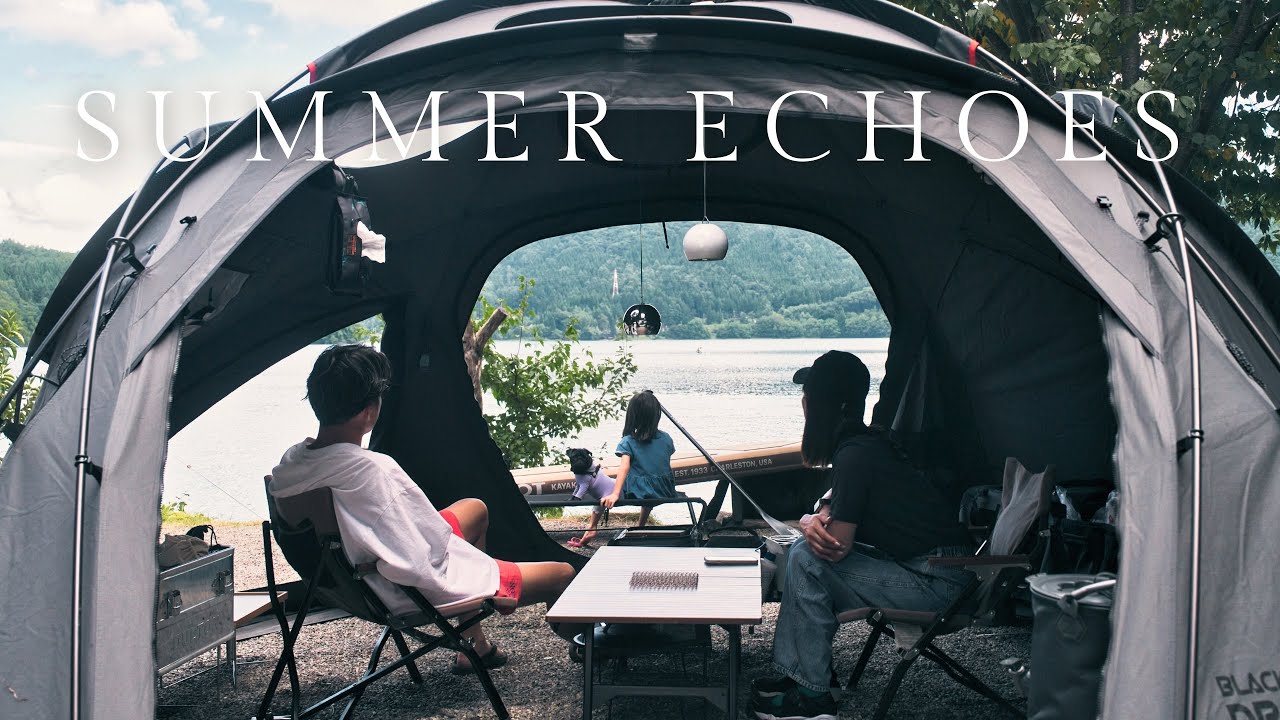 湖まで2秒、青木湖の絶景ロケーションでSUP湖畔キャンプ | lakeside camping  | Nagano,Lake aoki