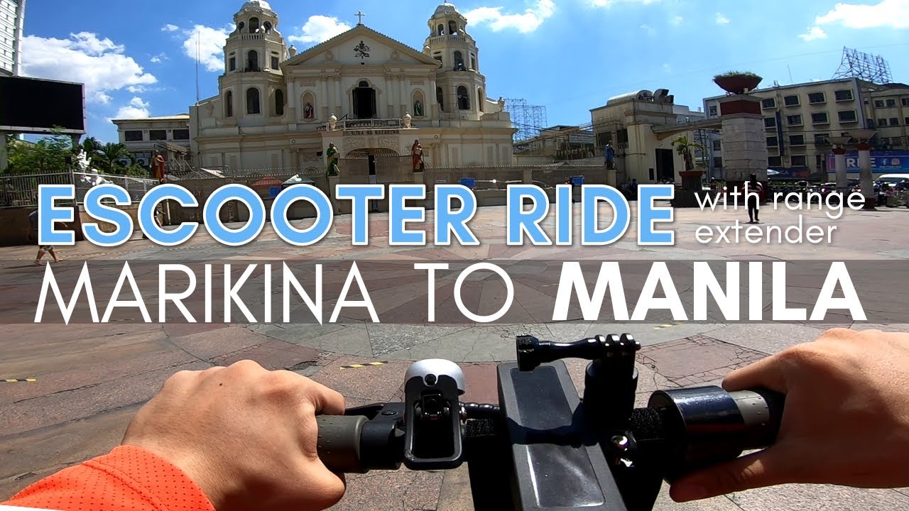 EScoot Ride Marikina to Manila using Range Extender for EcoRide and Xiaomi Mijia M365
