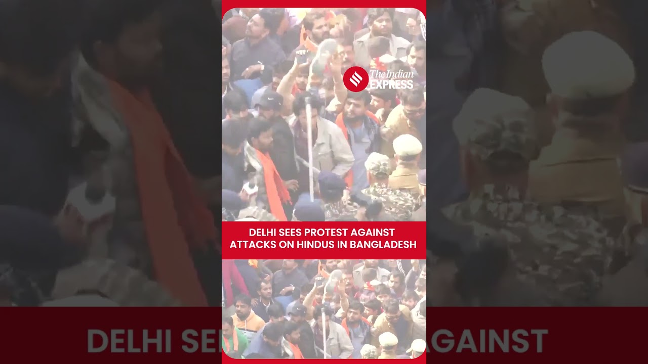 VHP, Hindu Groups Protest Near Bangladesh High Commission Over Atrocities on Hindus