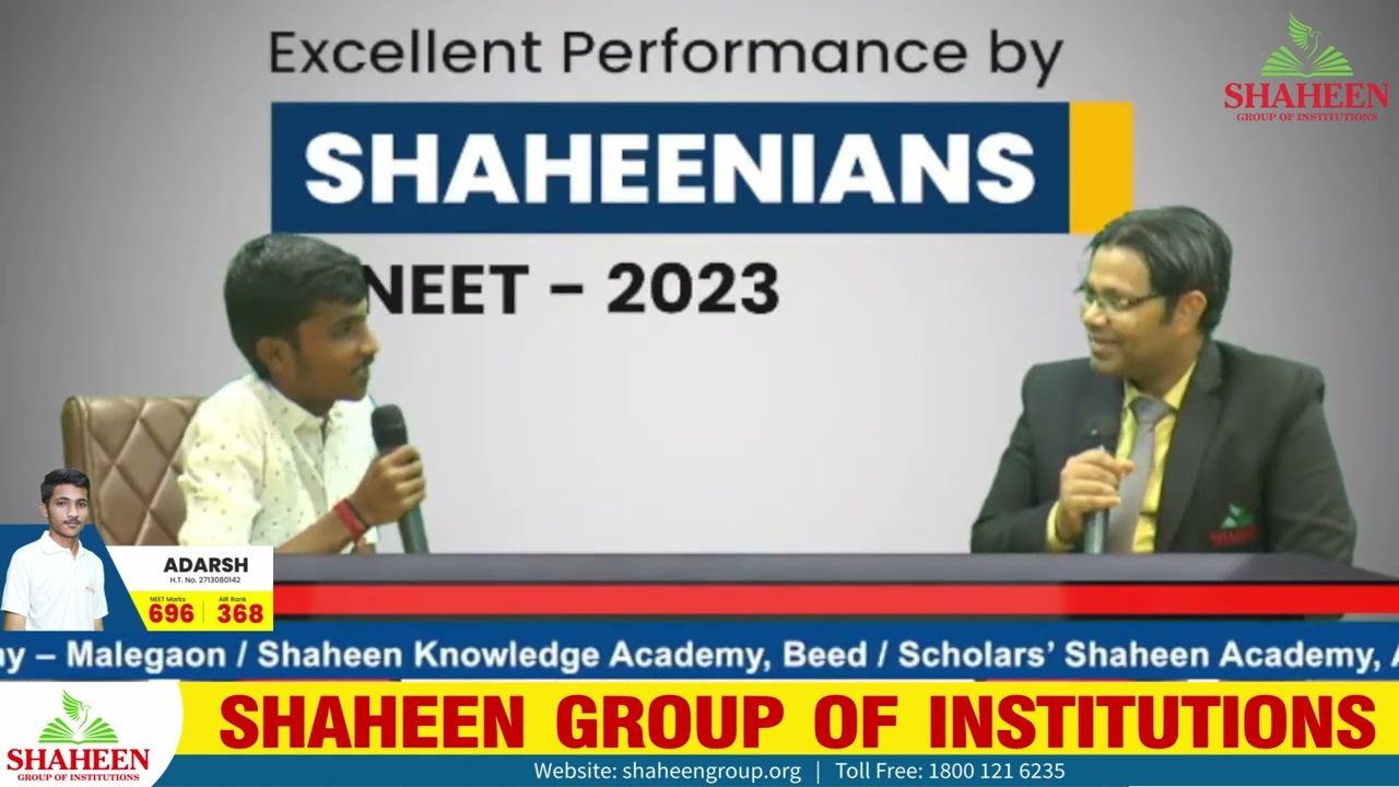 Adarsh ( NEET Marks 696 ) | Shaheen Bidar