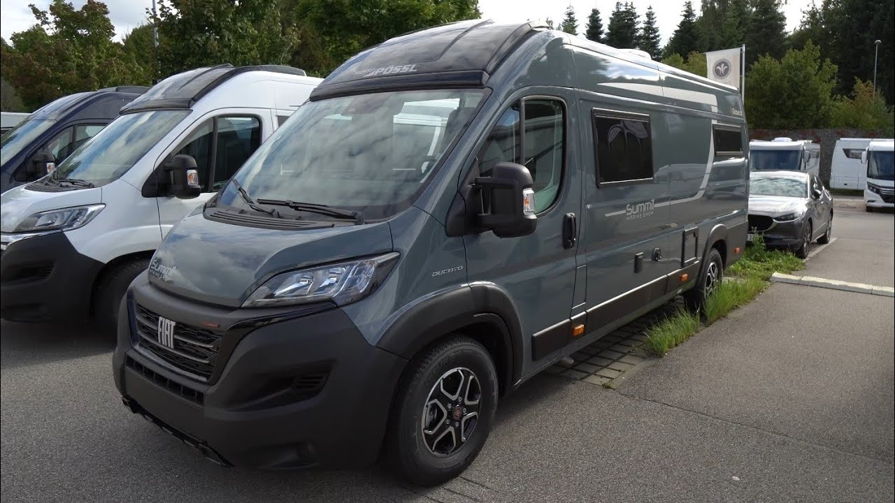 Wohnmobil Kastenwagen 2023: Pössl Summit Prime 640 2023 Fiat Ducato 8. Längsbetten. Komfort-Bad.