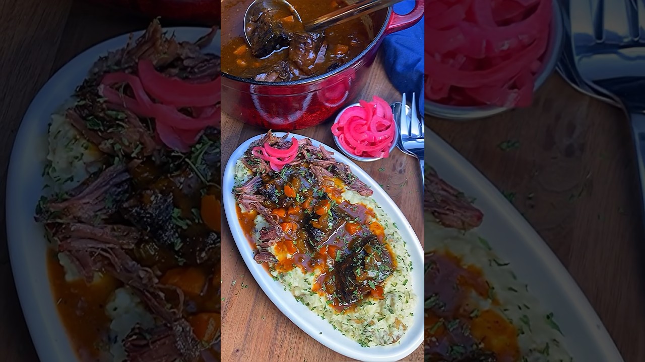 Smoked Braised Bone-in Beef Short Ribs