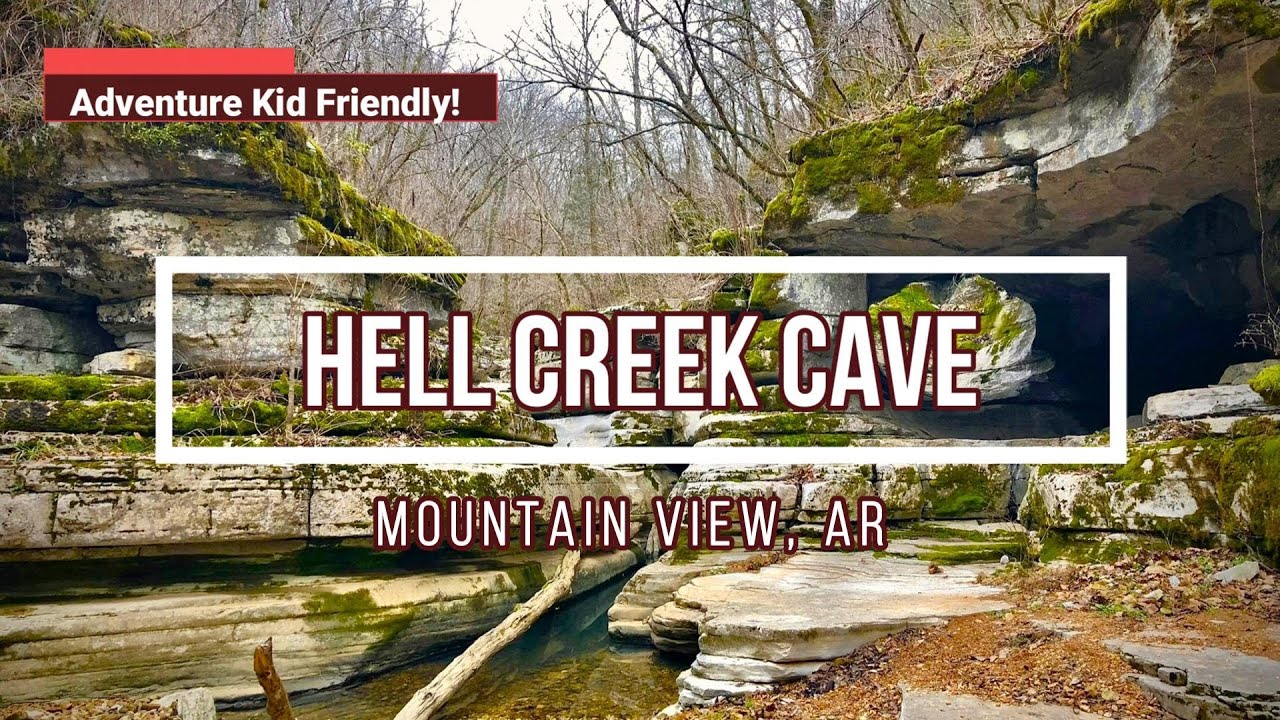 The Hike to Hell Creek Cave Natural Area, Mountain View, AR.