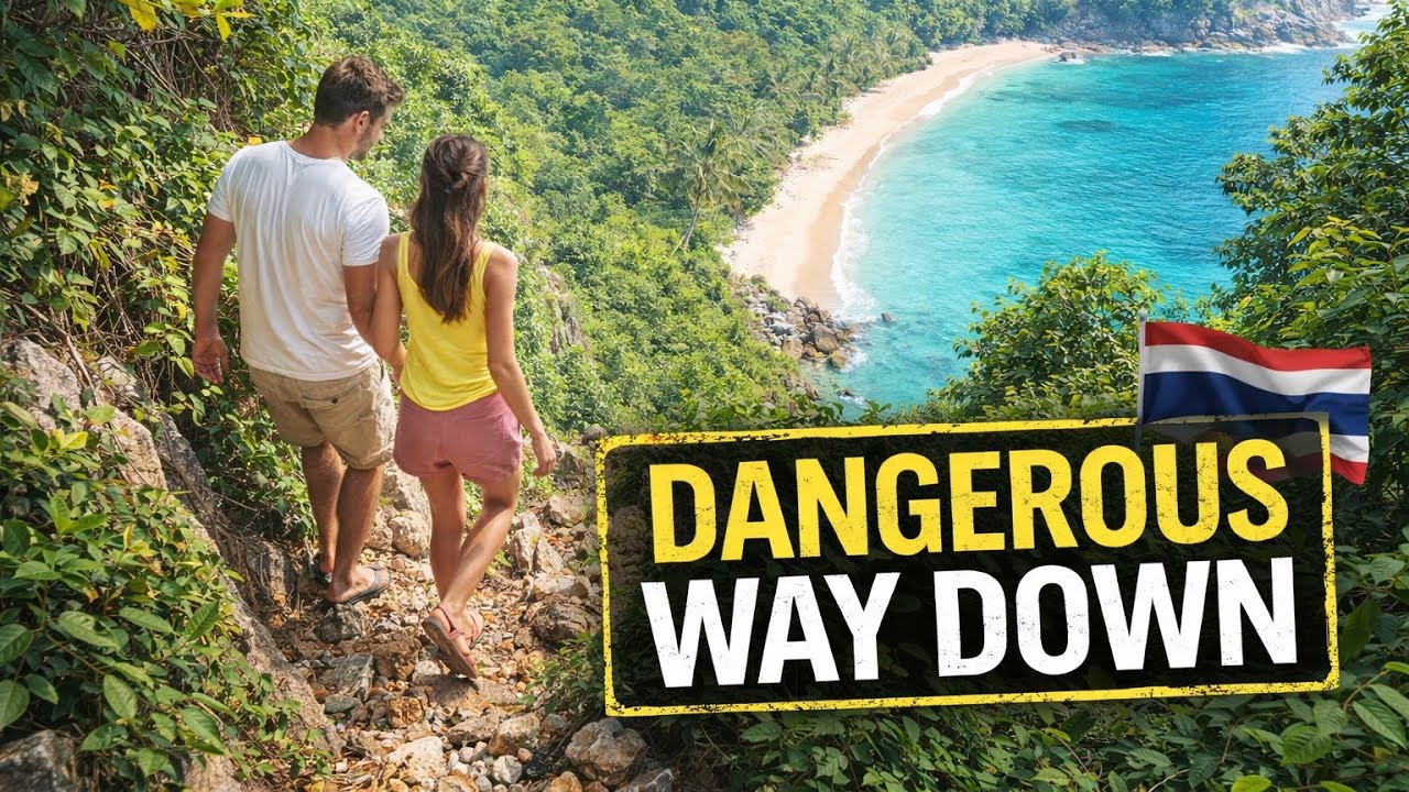 Risking My Life to Reach This Place. Dangerous Way to Beach in Phuket. Extreme Jungle Cliff Descent.