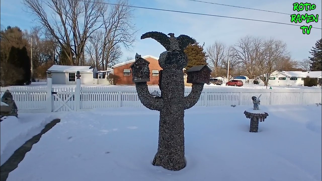 Hartman Rock Garden in Springfield,Ohio,Folk art,hand made - ROT10 RAMEN On the Road again - Castle 