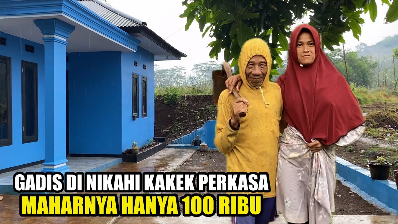 PASANGAN ROMANTIS BEDA USIA RATNA TETAP BAHAGIA WALAU DI KASIH MAHAR 100 RIBU SAMA PAK KUSNADI